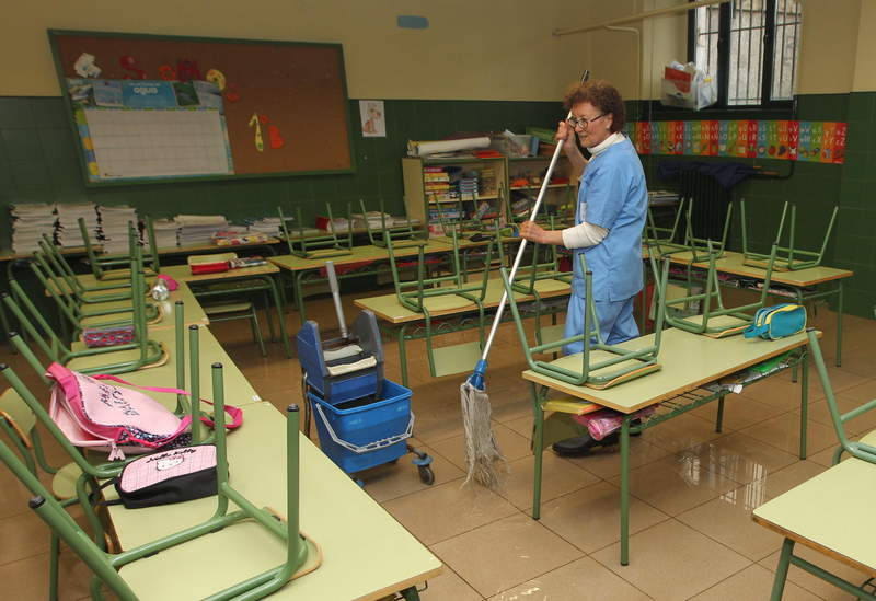 limpieza en colegios