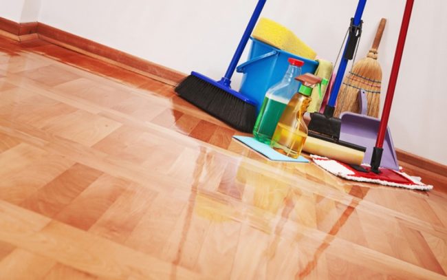 limpieza de un piso de alquiler