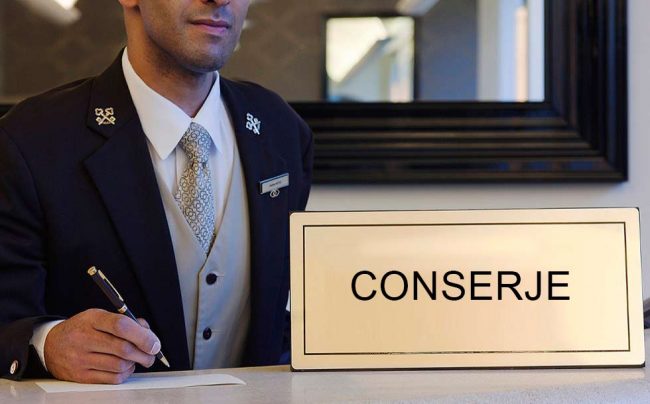servicio de conserjería funciones de un conserje