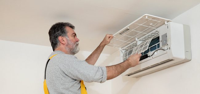 limpieza de los conductos del aparato de aire acondicionado