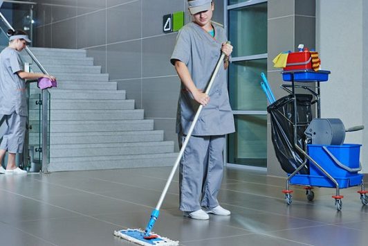 limpieza en las zonas comunes